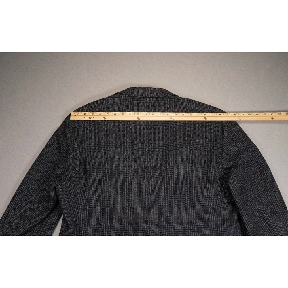 Polo Ralph Lauren Blue Label Wool Cashmere Blazer 44L‎ Glen Plaid Made in Italy